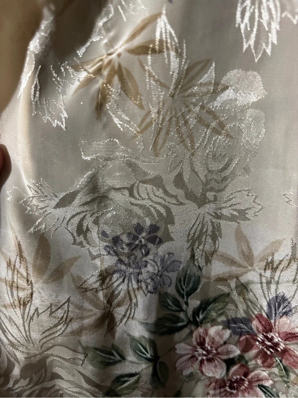 Inner Most Vintage Floral Polyester Robe with Belt Women’s - Picture 12 of 14